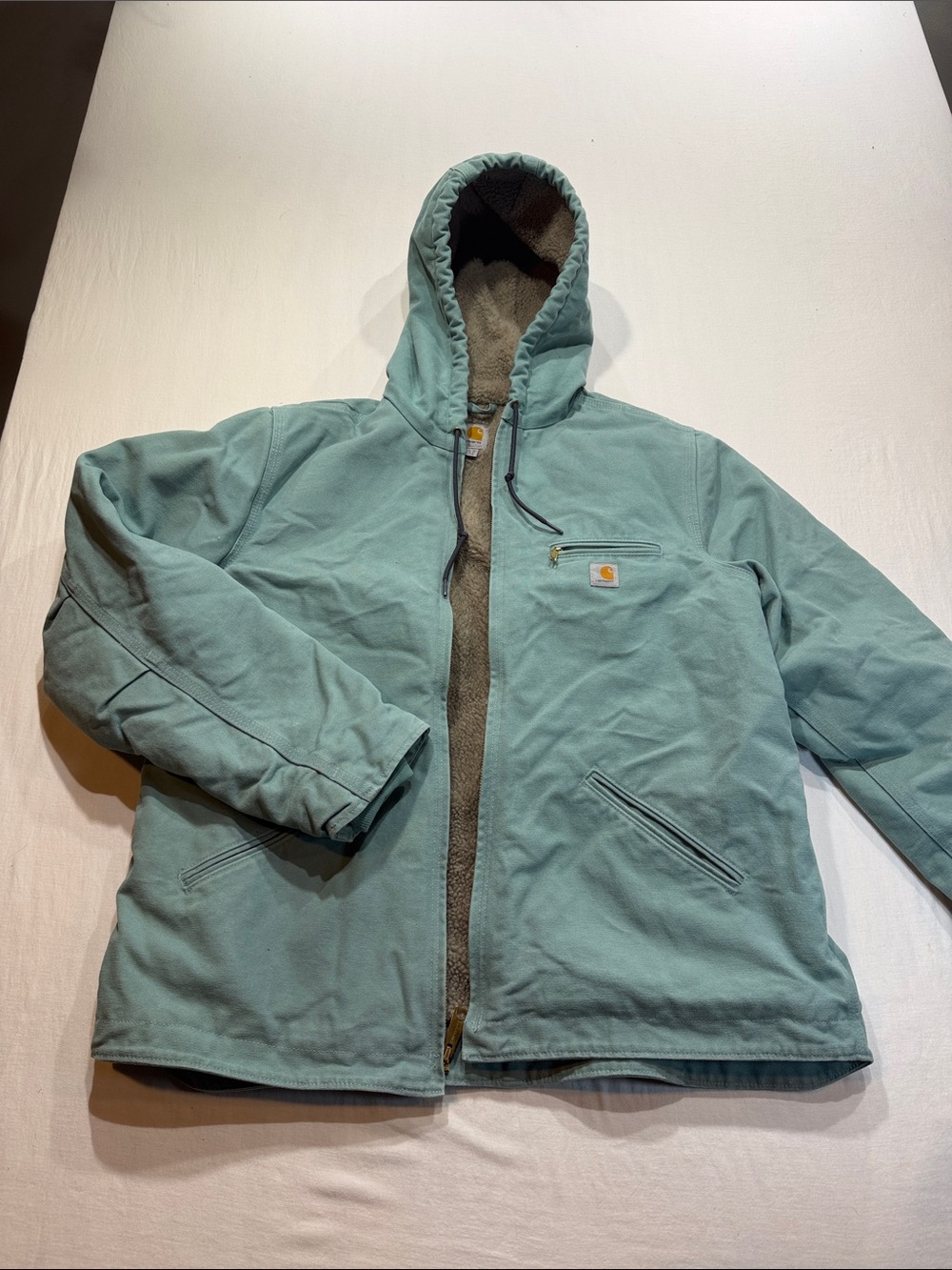 Carhartt WJ141 Women’s XL 455 Coastline Sandstone Sierra Sherpa Lined Jacket